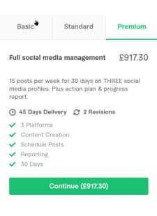 Freelance Social Media Marketing Can Also Be Expensive With A Premium Level Costing £917.30 Per Month