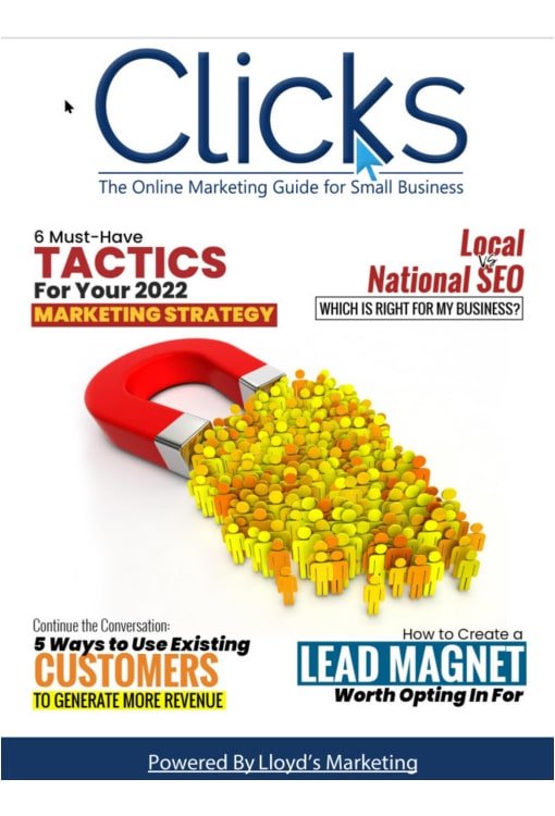 January Clicks Freer Digital Marketing Magazine Front Cover