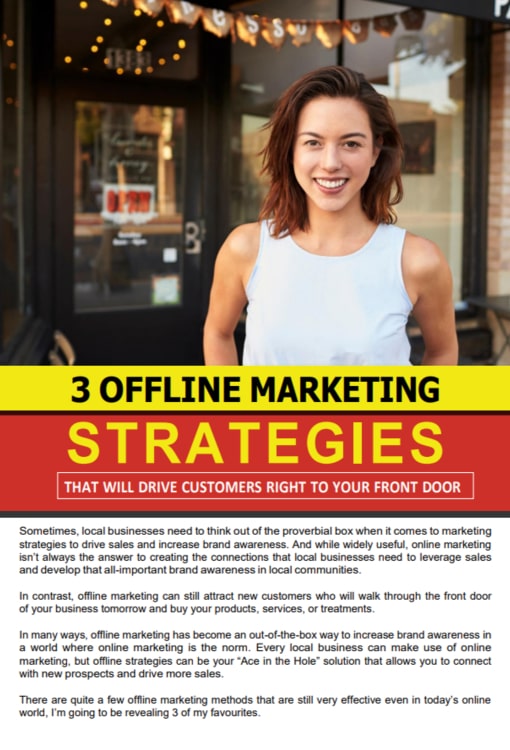 An Article About 3 Offline Marketing Strategies To Get More Prospects Visiting Your Premises